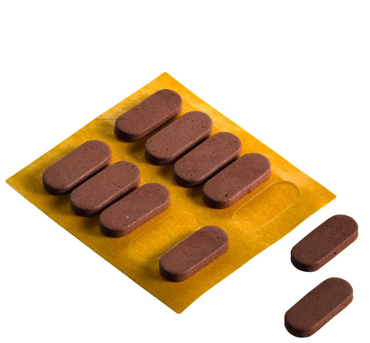 Hettich Войлочные планеры Hettich Дверные демпферы braun 20 x 8.0 x 3.0/6.0 mm -