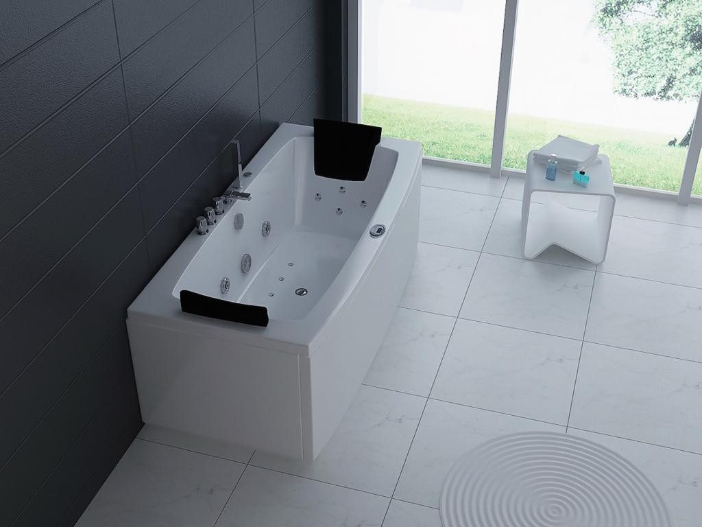 PureHaven Whirlpool 170x80 cm mit Heizung, Lichttherapie & Bluetooth-Soundsystem
