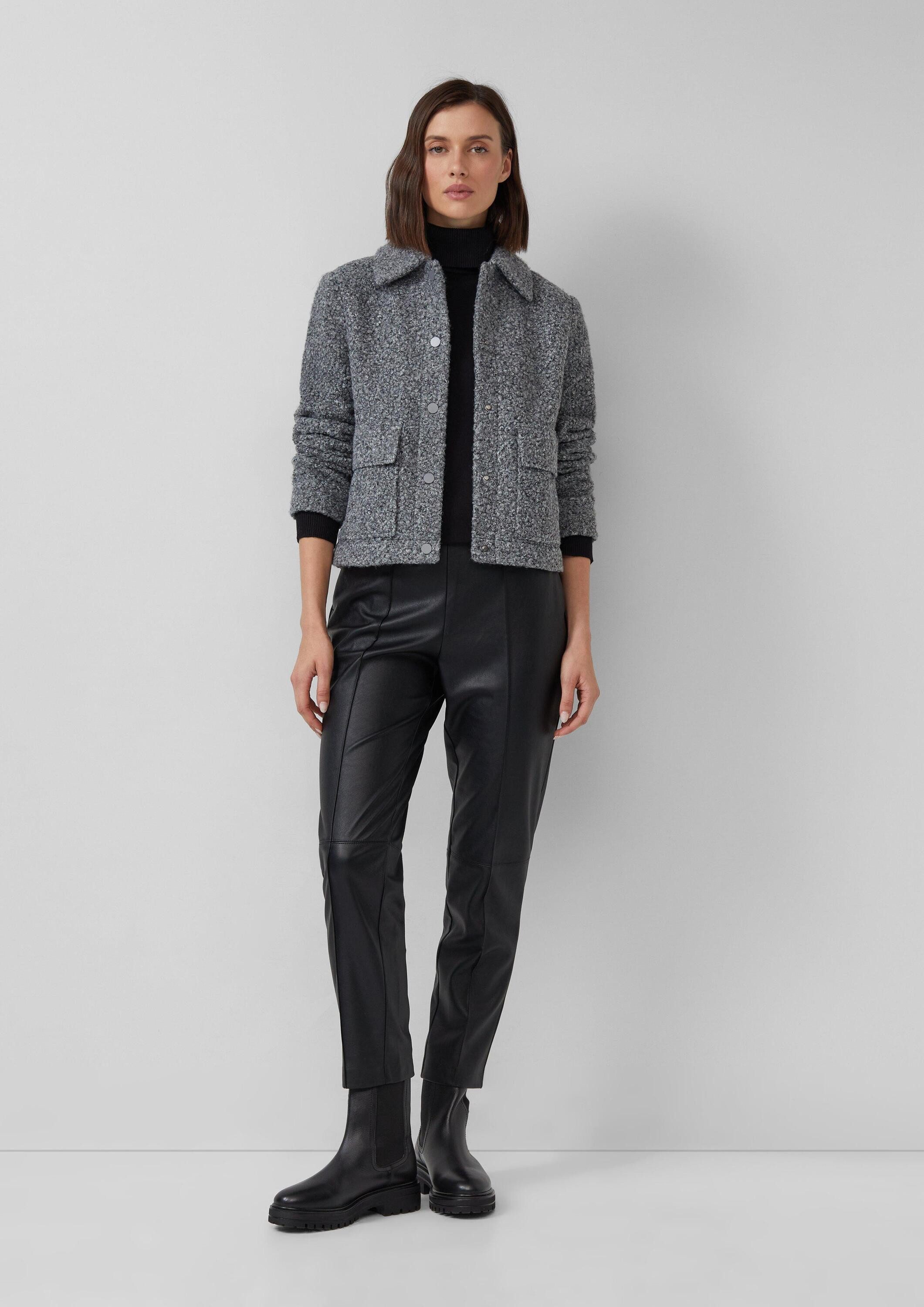 s.Oliver Funktionsjacke Indoor-Jacke Kurze Jacke mit Hemdkragen und Druckknöpfen – Bild 5 von 5