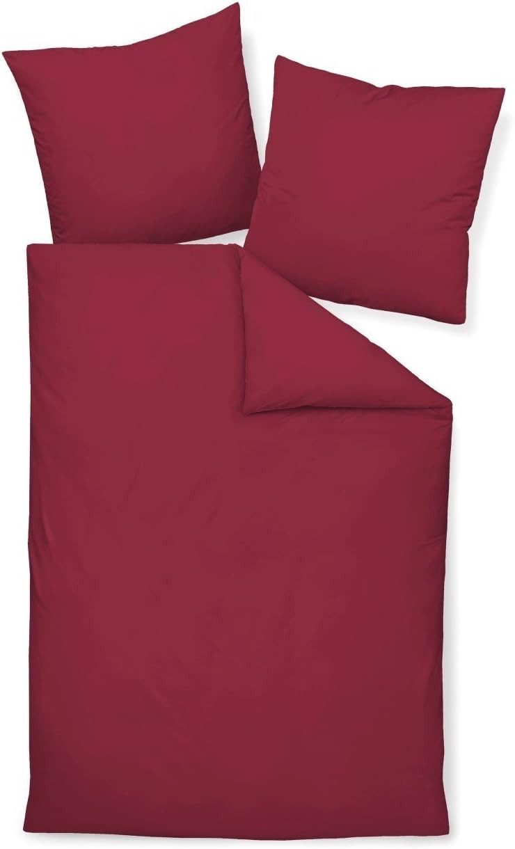 Janine Bettwäsche Unifarbene Janine Mako Satin Bettwäsche 31001, 100% Baumwolle Satin