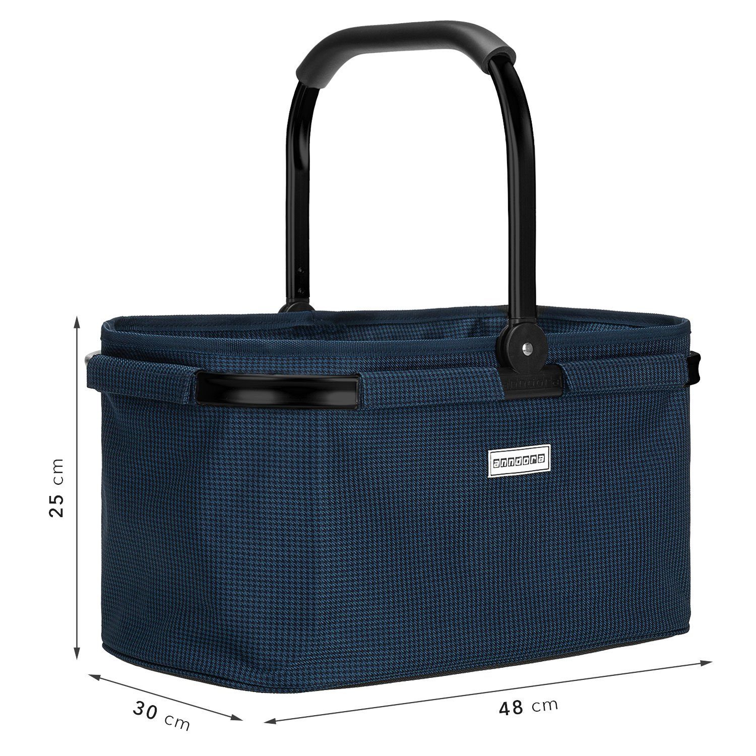 anndora Einkaufskorb mit stabilem Aluminiumrahmen, 22 l, Stoff durch Klettv günstig online kaufen