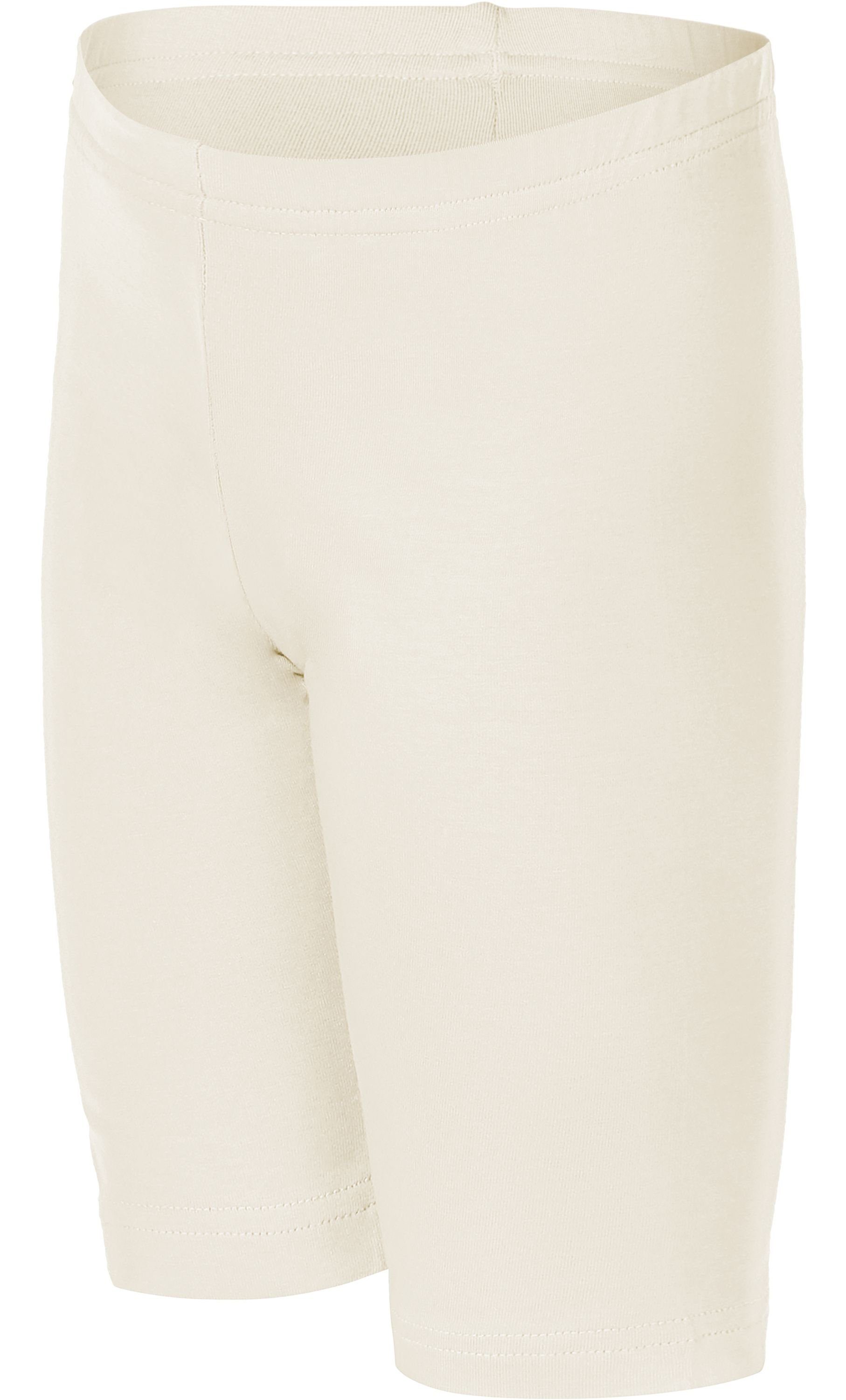 Leggings Leggings MS10-227 Baumwolle Style Kurze Ecru Merry (1-tlg) Mädchen elastischer aus Bund