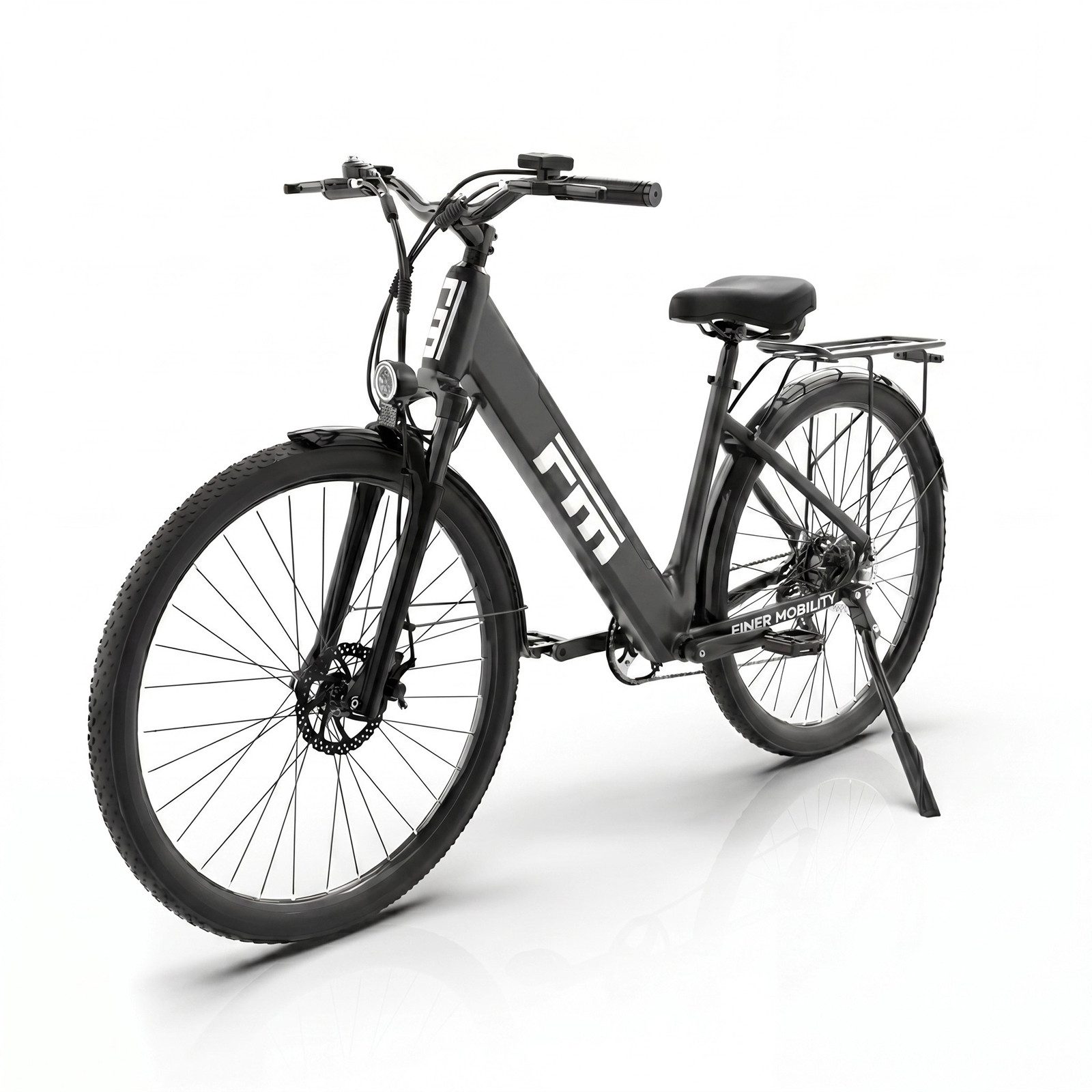 PIXAR E-Bike Cityrad M2 E-Bike 250W Motor 36V 13Ah Akku bis 120km 27,5" Pannensicher Reifen, 7 Gang, Heckmotor, 468 Wh