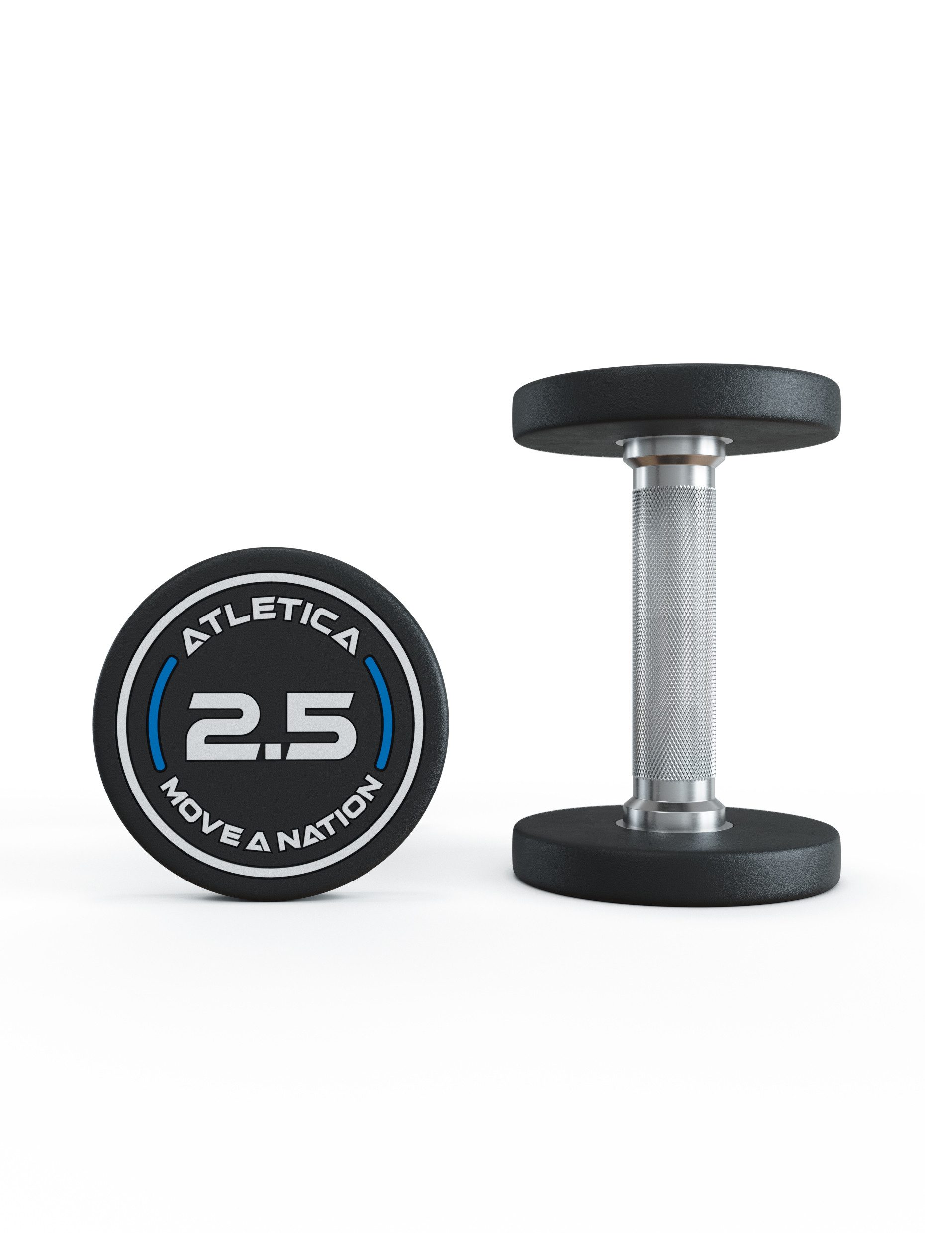 ATLETICA Hantel Rundhanteln Pro, 2.5 - 60kg Paar