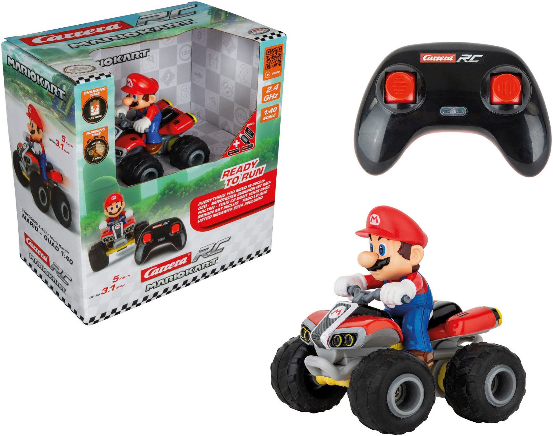 Carrera® RC-Auto Carrera® RC Mario Kart™ - Quad, Mario, 2,4GHz