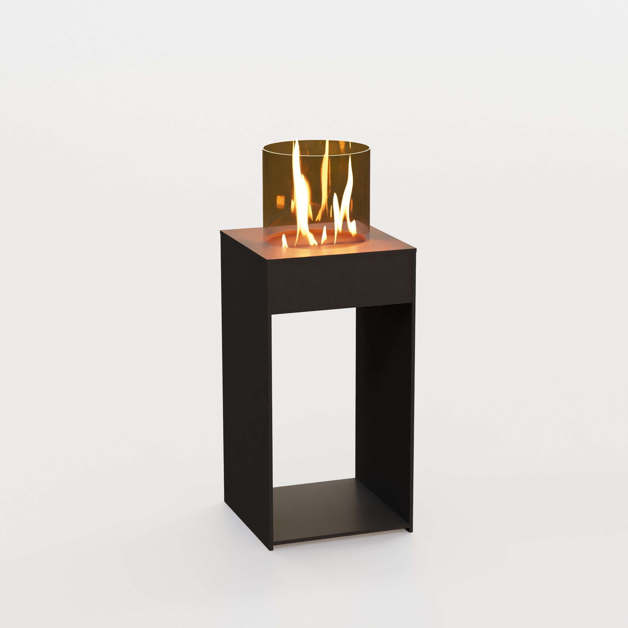 GLOW FIRE Echtfeuer-Dekokamin Emma Concept M Outdoor Ethanolkamin, echte Flamme mit Wohlfühlfaktor, TÜV geprüfter Sicherheitsbrenner