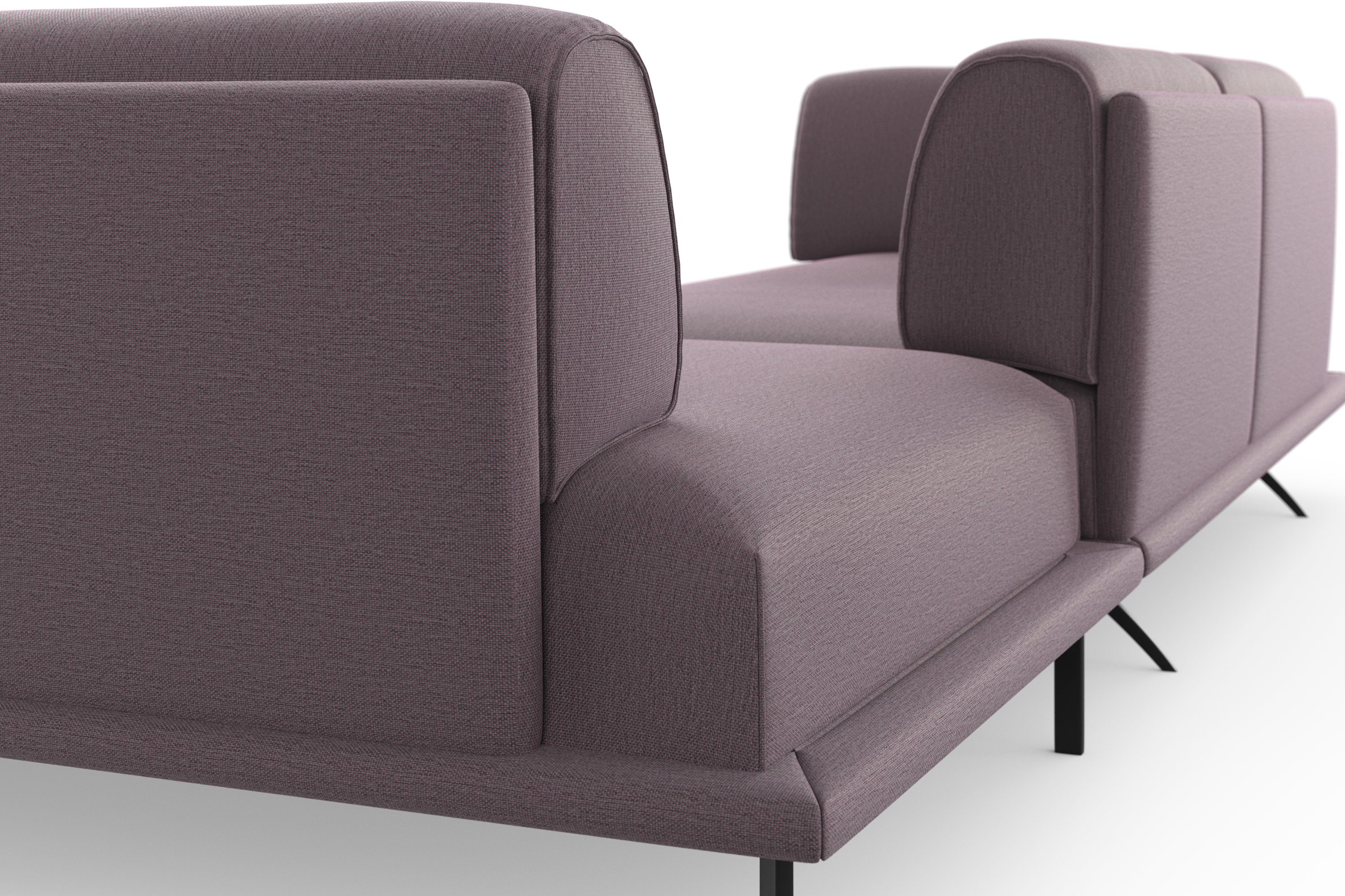 machalke® Ecksofa benito, Sockel mit bezogenem