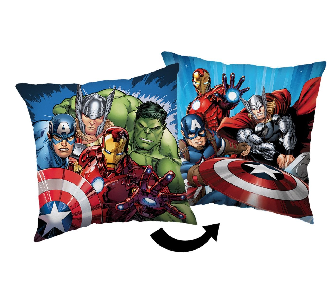 The AVENGERS Dekokissen Kopfkissen (1 Stück) Premium Dekokissen mit beidsei günstig online kaufen