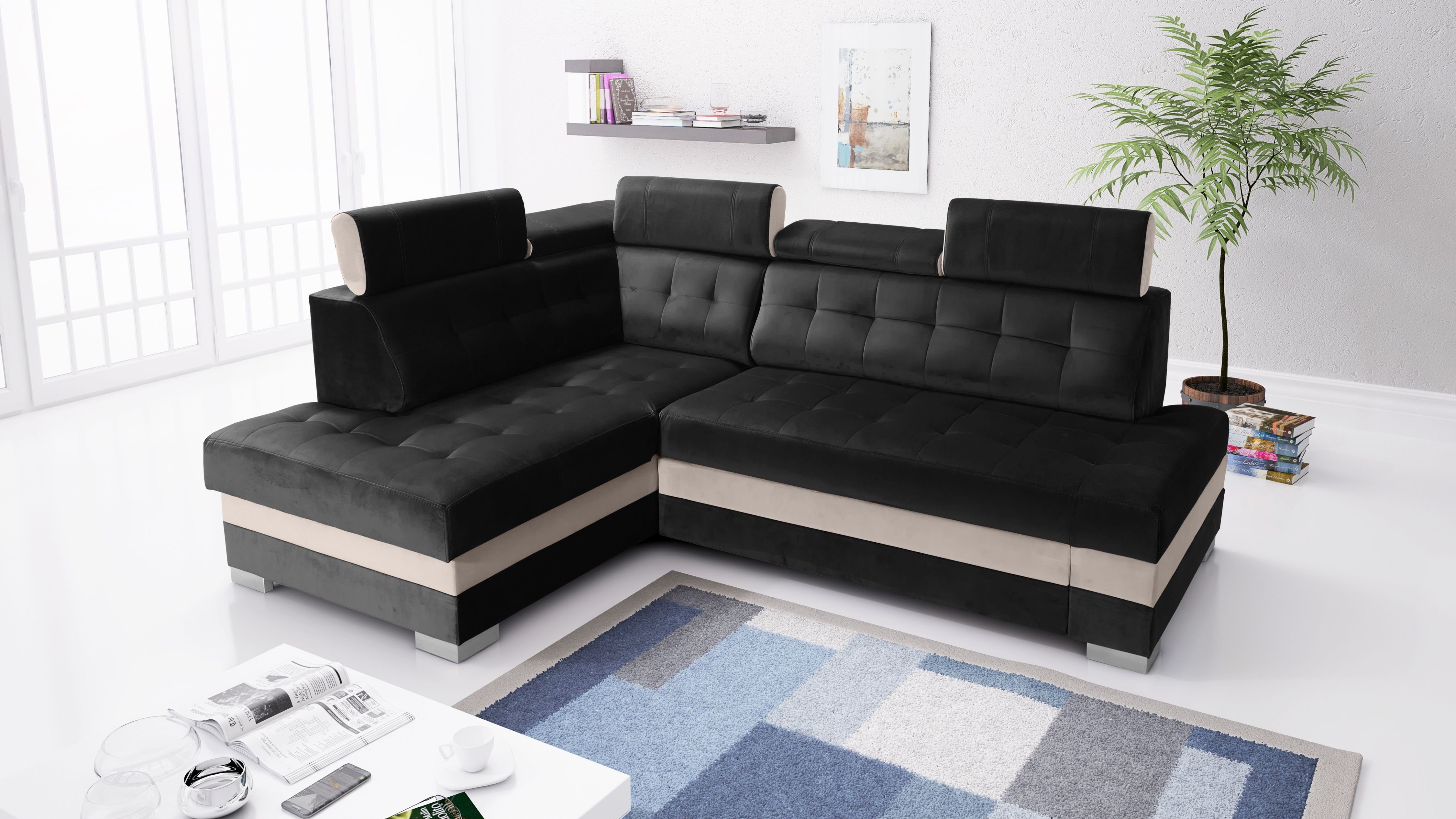 robin Ecksofa Paris Schlafsofa L-Form sofa günstig online kaufen