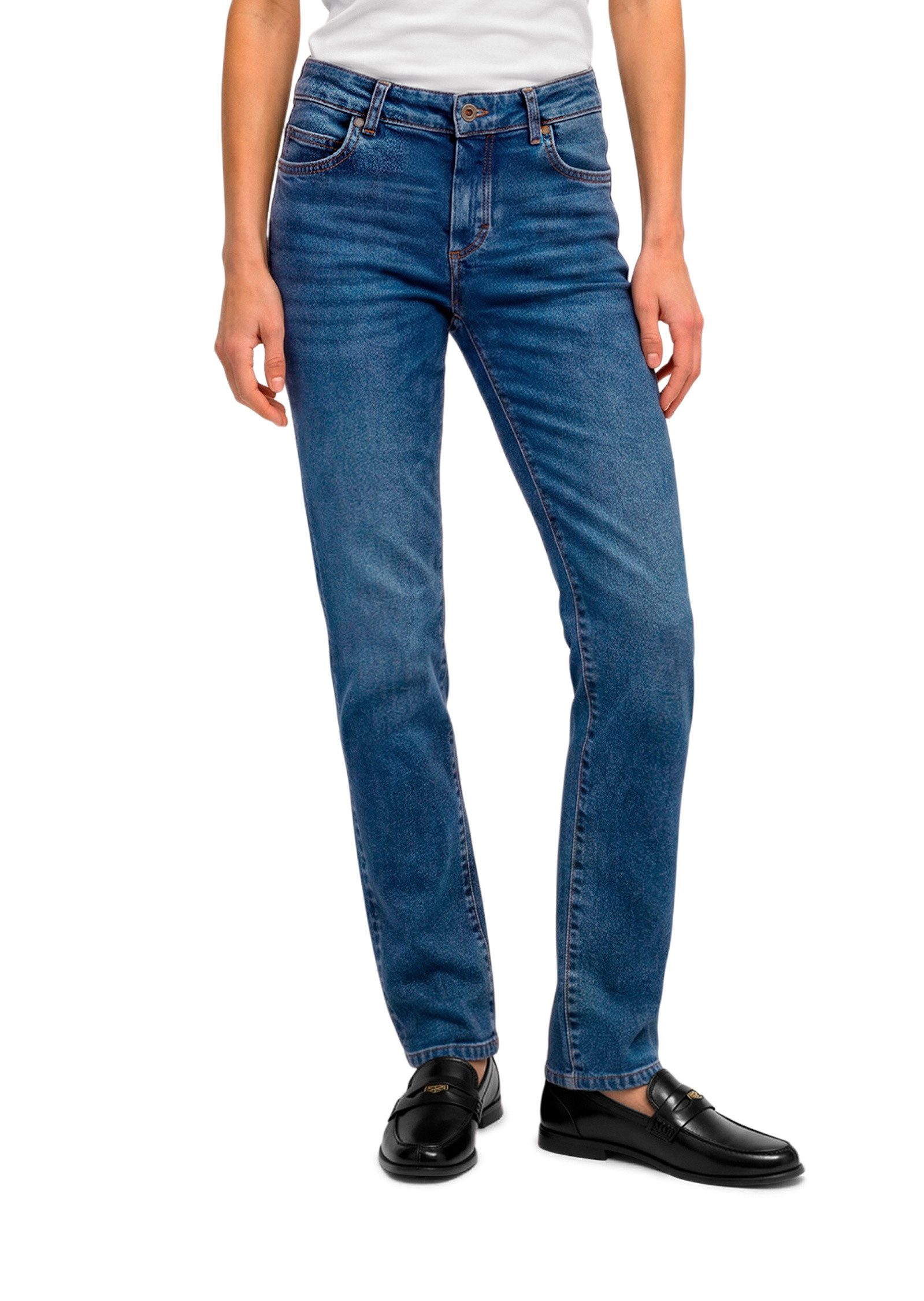 Marc O'Polo Regular-fit-Jeans aus Bio-Baumwolle-Mix