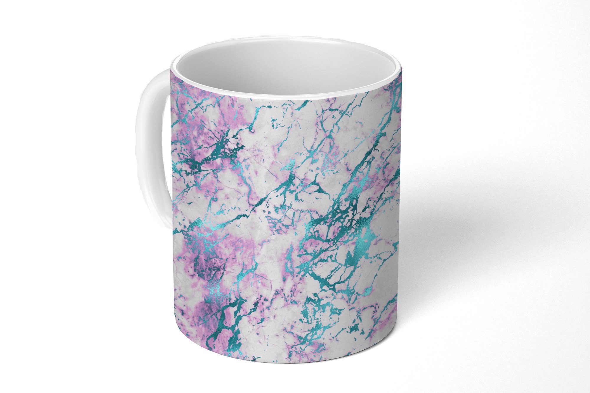 MuchoWow Tasse Marmor - Farbe - Luxus - Muster, Keramik, Kaffeetassen, Teetasse, Becher, Teetasse, Geschenk