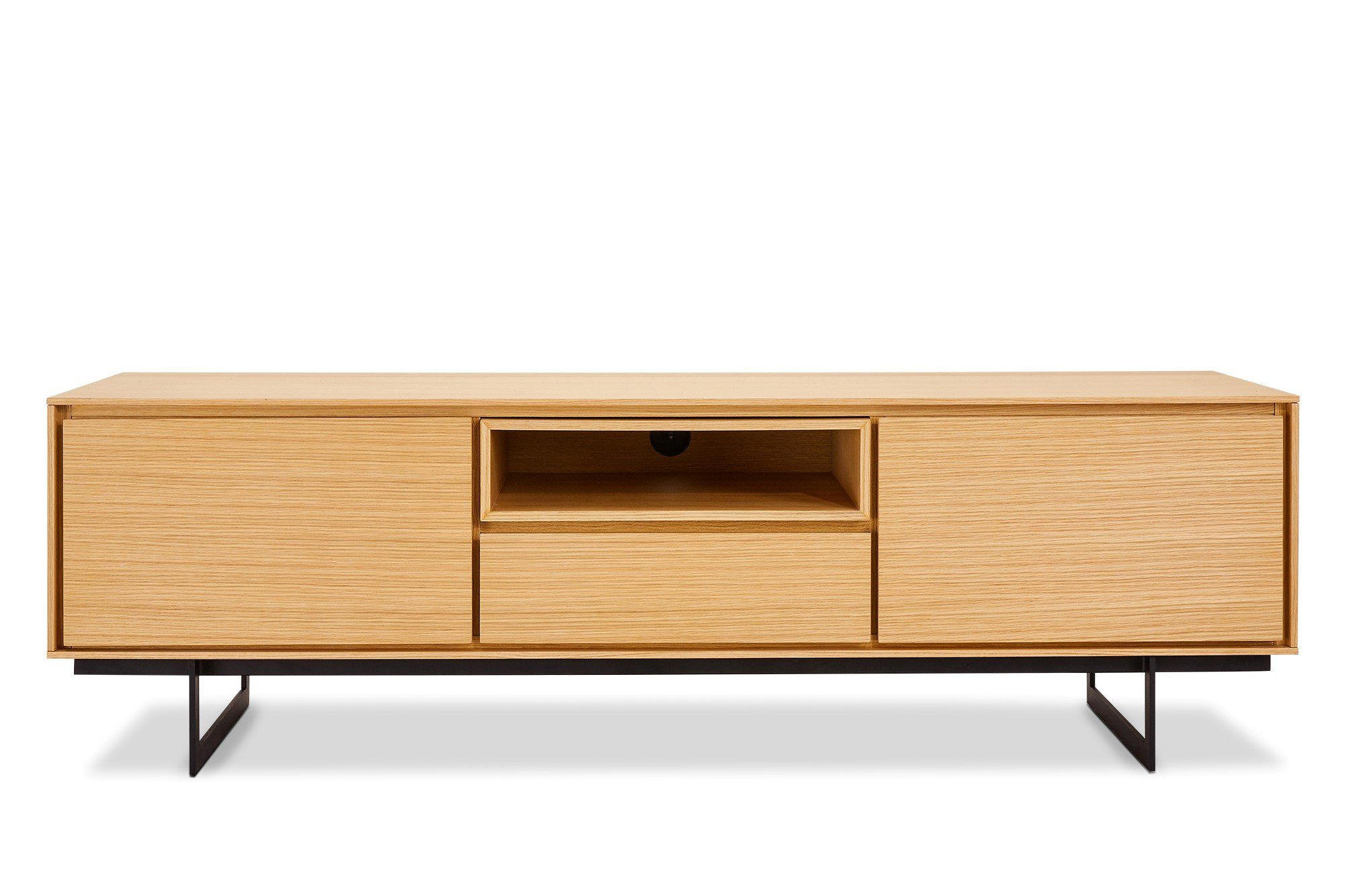 ebuy24 TV-Bank Tori TV Tisch 2 Türen, 1 offene Ablage, 1 Schublad