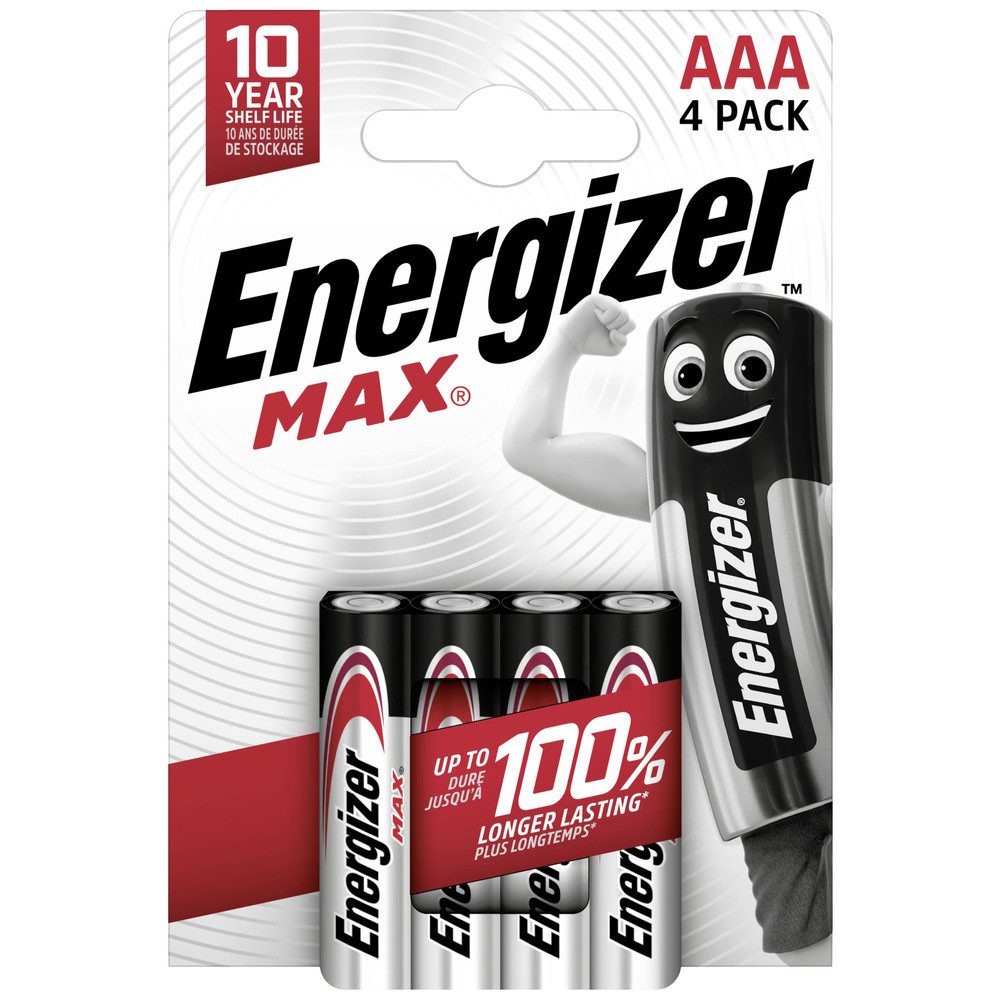 Energizer Energizer Max Micro (AAA)-Batterie Alkali-Mangan 1.5 V 4 St. Batterie