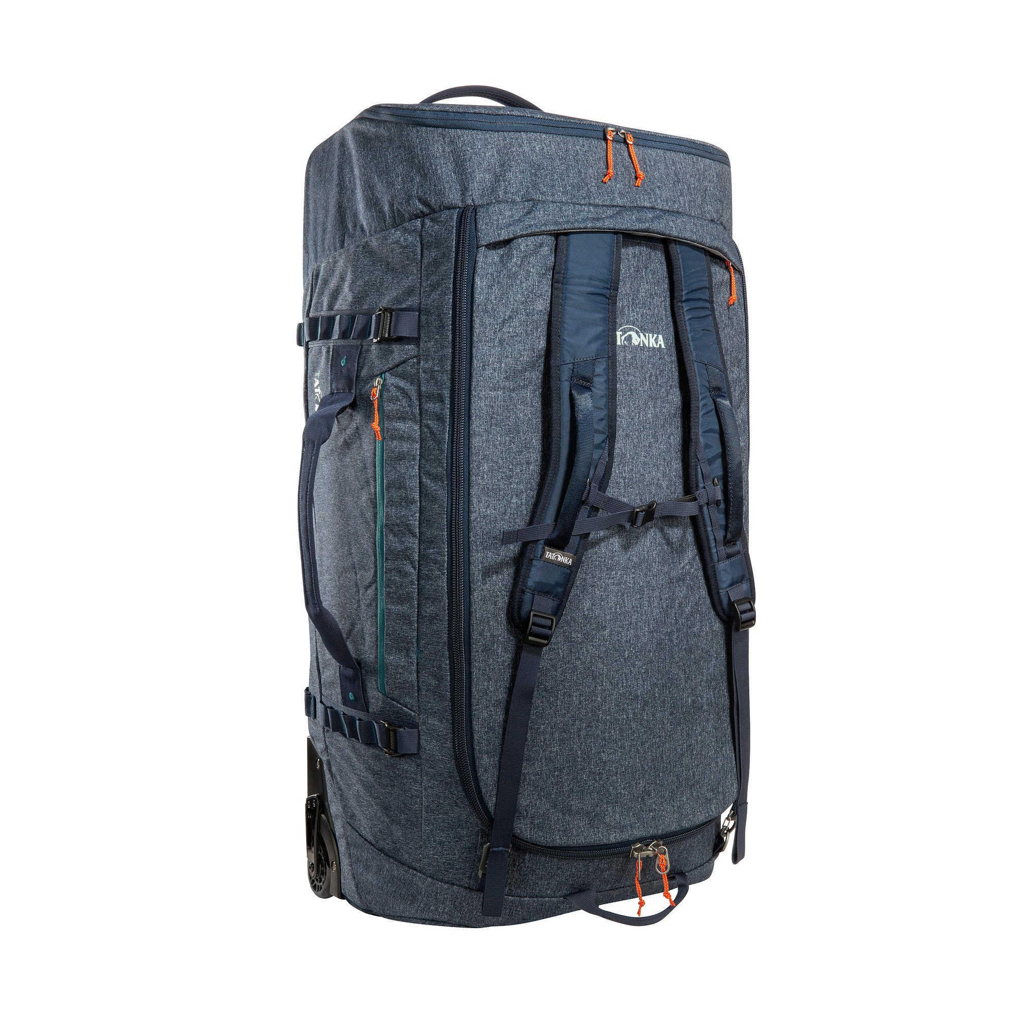 TATONKA® Trolley Duffle Roller 140, faltbar, verstaubare Rucksack-Schultergurte, leichtlaufende Rollen
