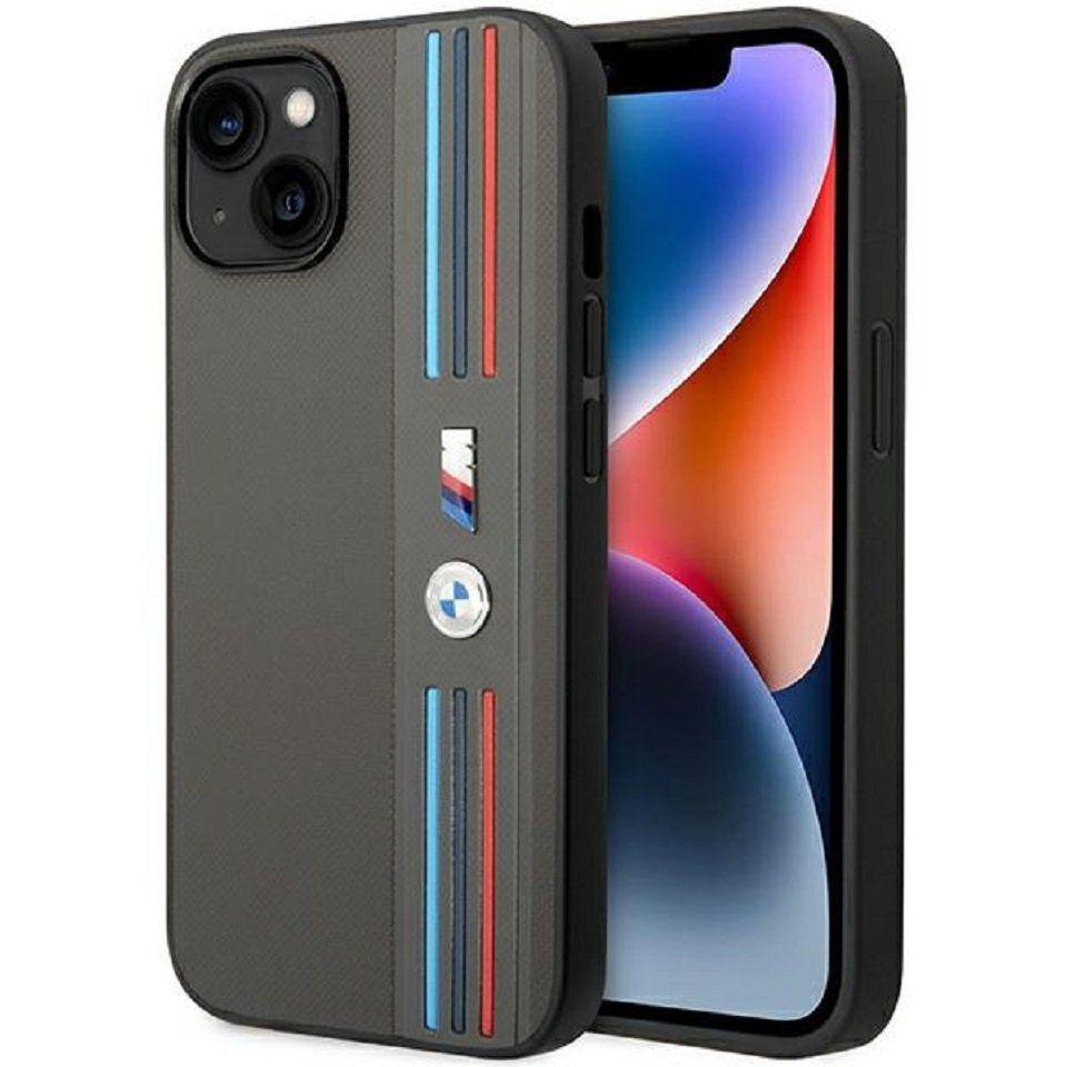 BMW Handyhülle Case iPhone 14 Plus Kunststoff Tricolor grau 6,7 Zoll, Kantenschutz
