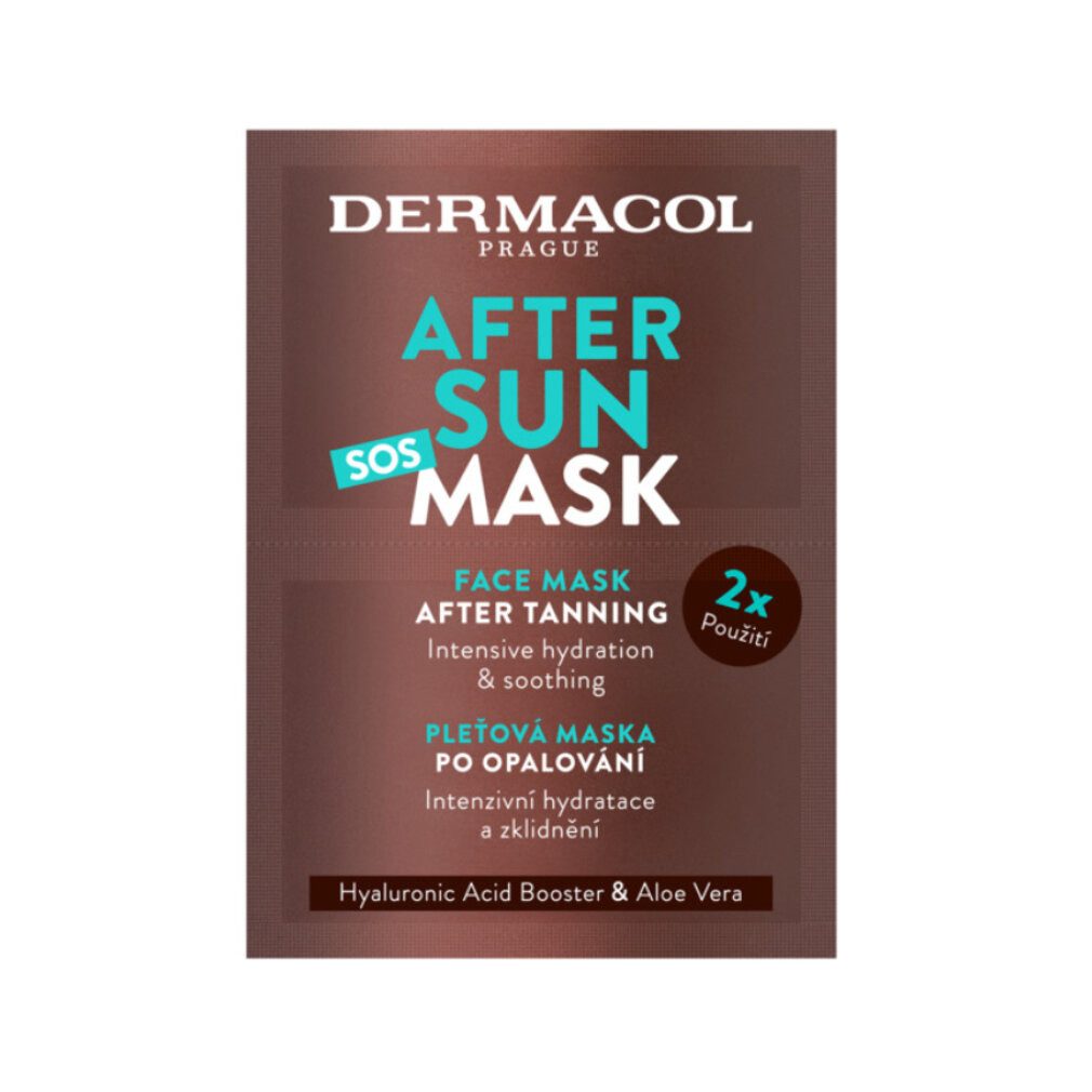 Dermacol Sonnenschutzpflege Gesichtsmaske nach dem Bräunen After Sun (Gesichtsmaske) 2 x