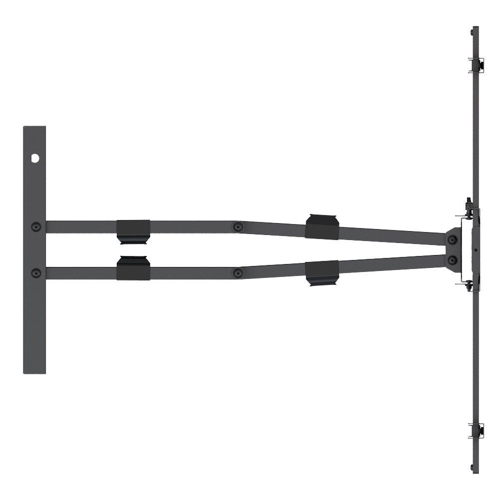 my wall TV-Wandhalterung H27-2XL, (bis 80 Zoll, Vollbewegliche XL Wandhalter für LCD TV)