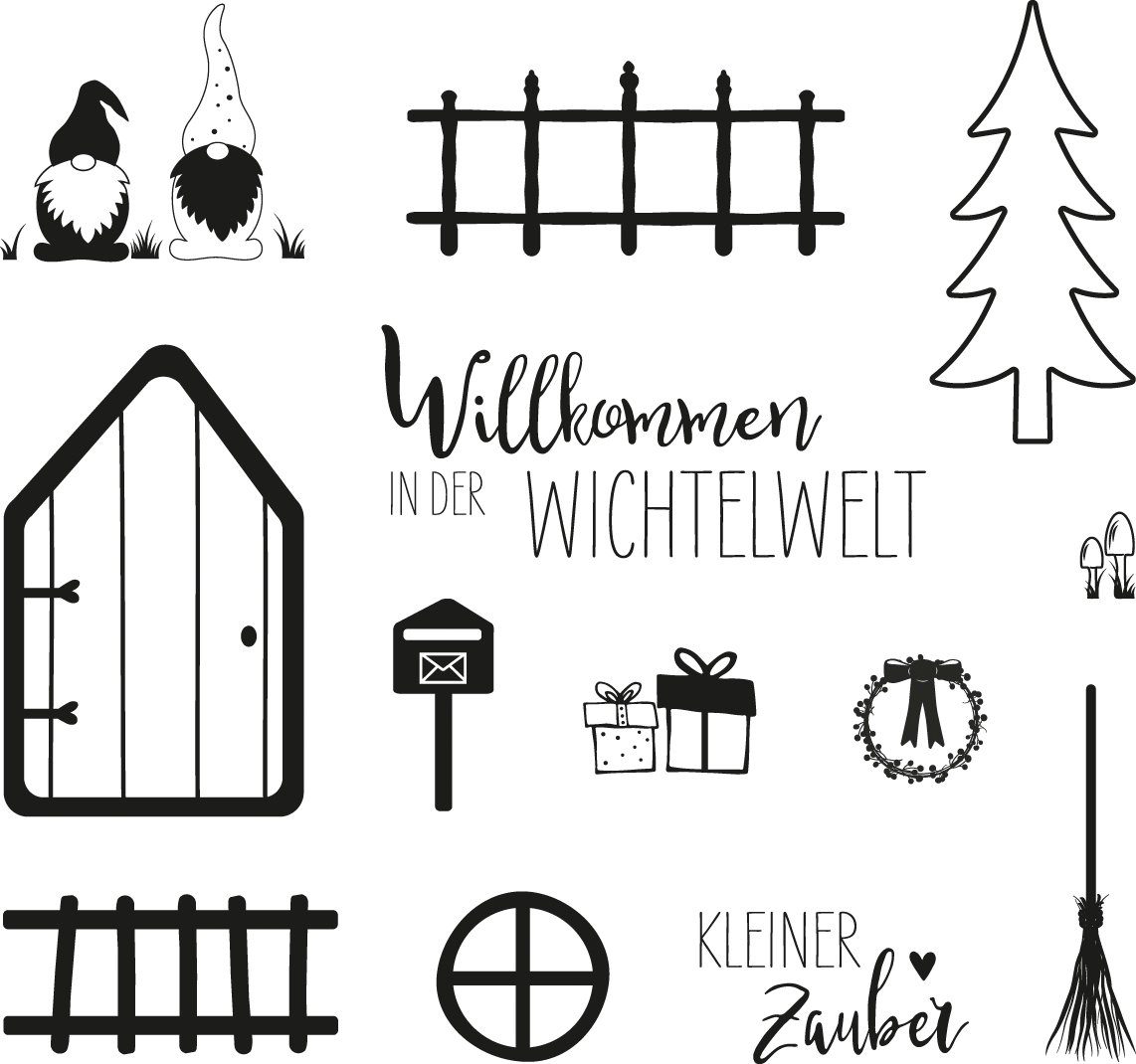 Stempel Clear Stamps Wichtelwelt