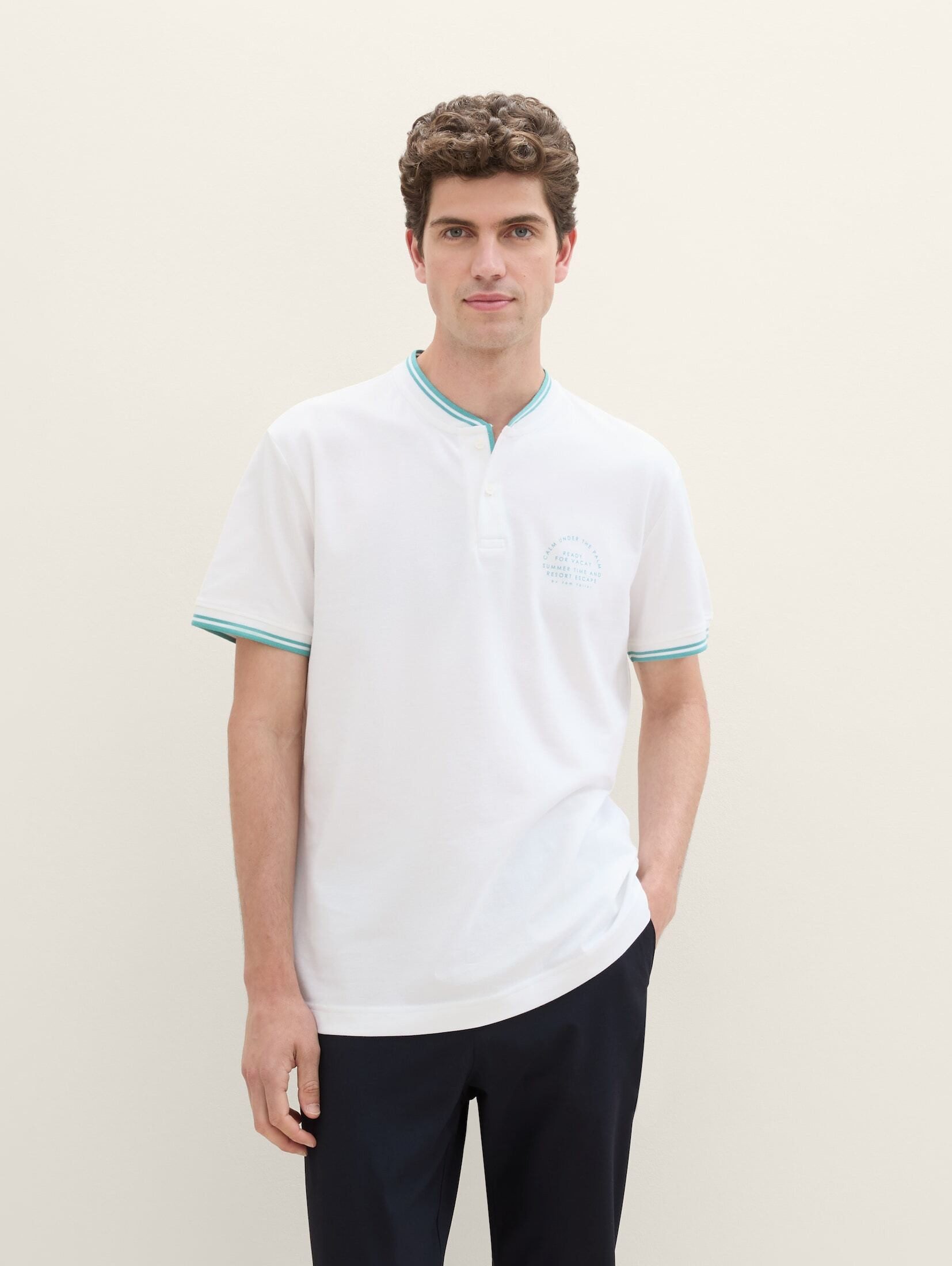 TOM TAILOR Poloshirt Poloshirt mit Print günstig online kaufen