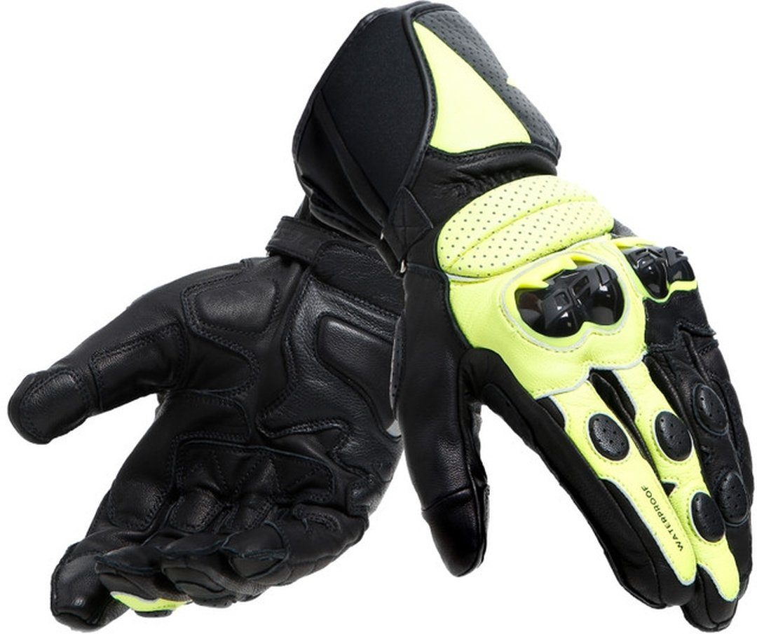 Motorradhandschuhe Black/Yellow Dainese wasserdichte D-Dry Motorradhandschuhe Impeto