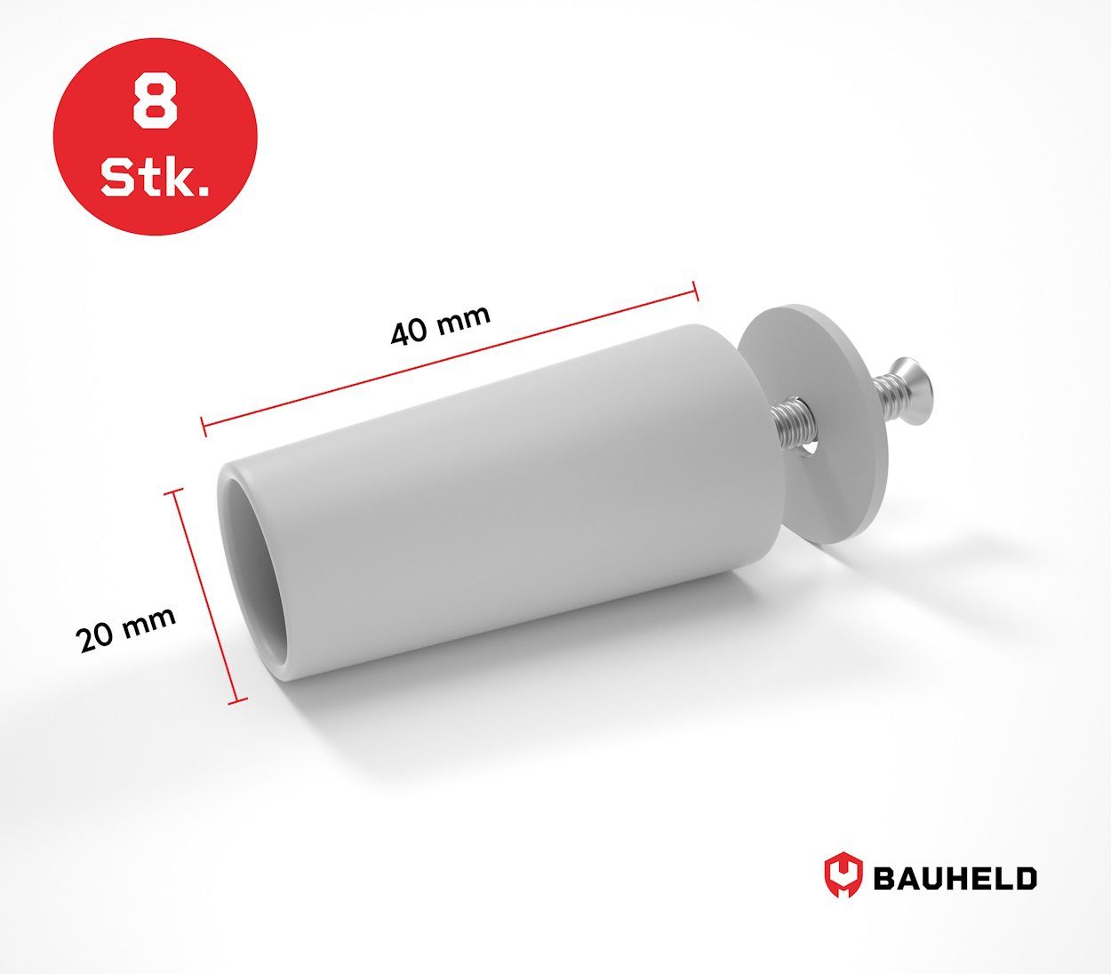 BAUHELD Rollladen-Anschlagstopper 8 Stück [Made in Germany] mit 40mm Länge, günstig online kaufen