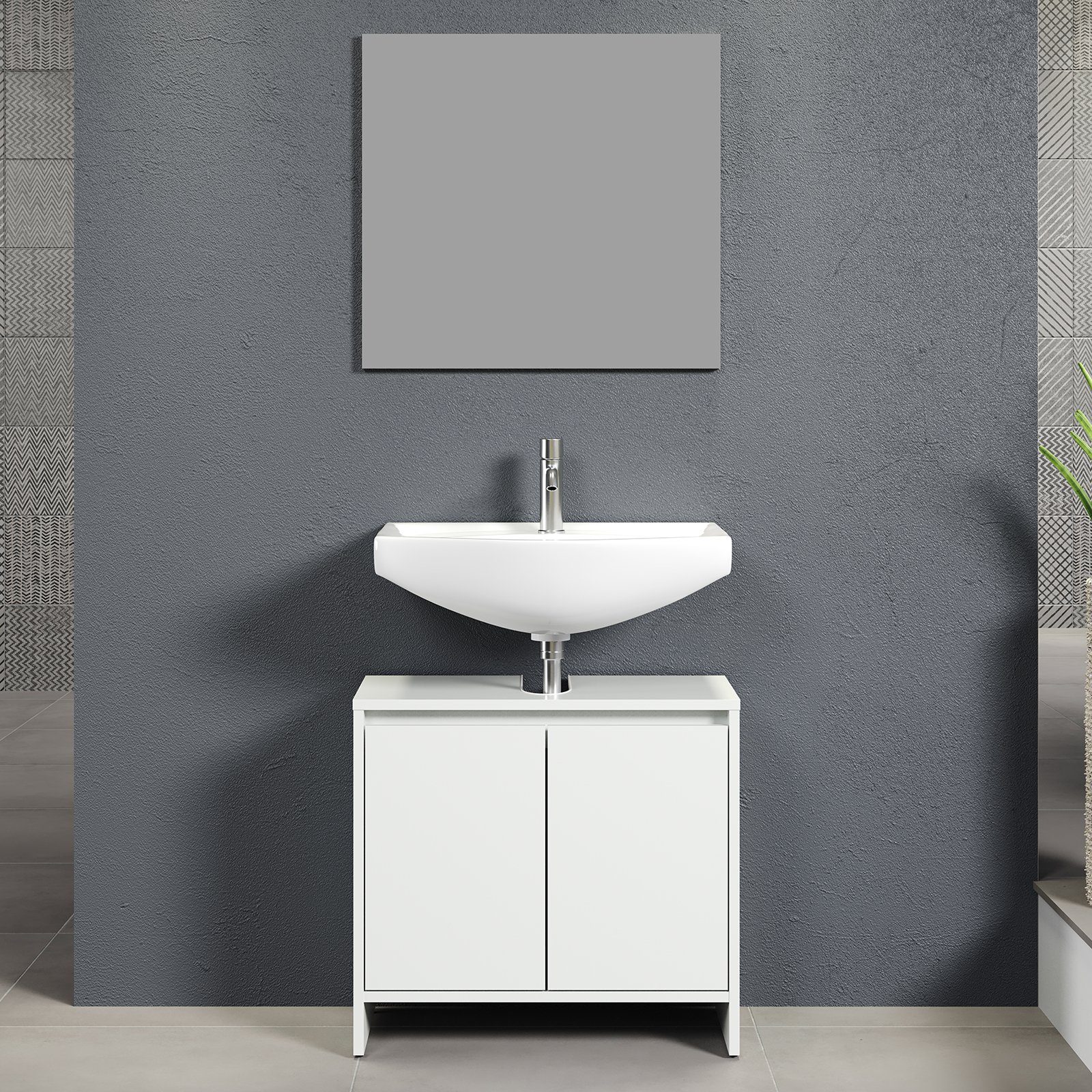 trendteam Badmöbel-Set, (2-St), Badmöbelset Waschbeckenunterschrank Badezim günstig online kaufen