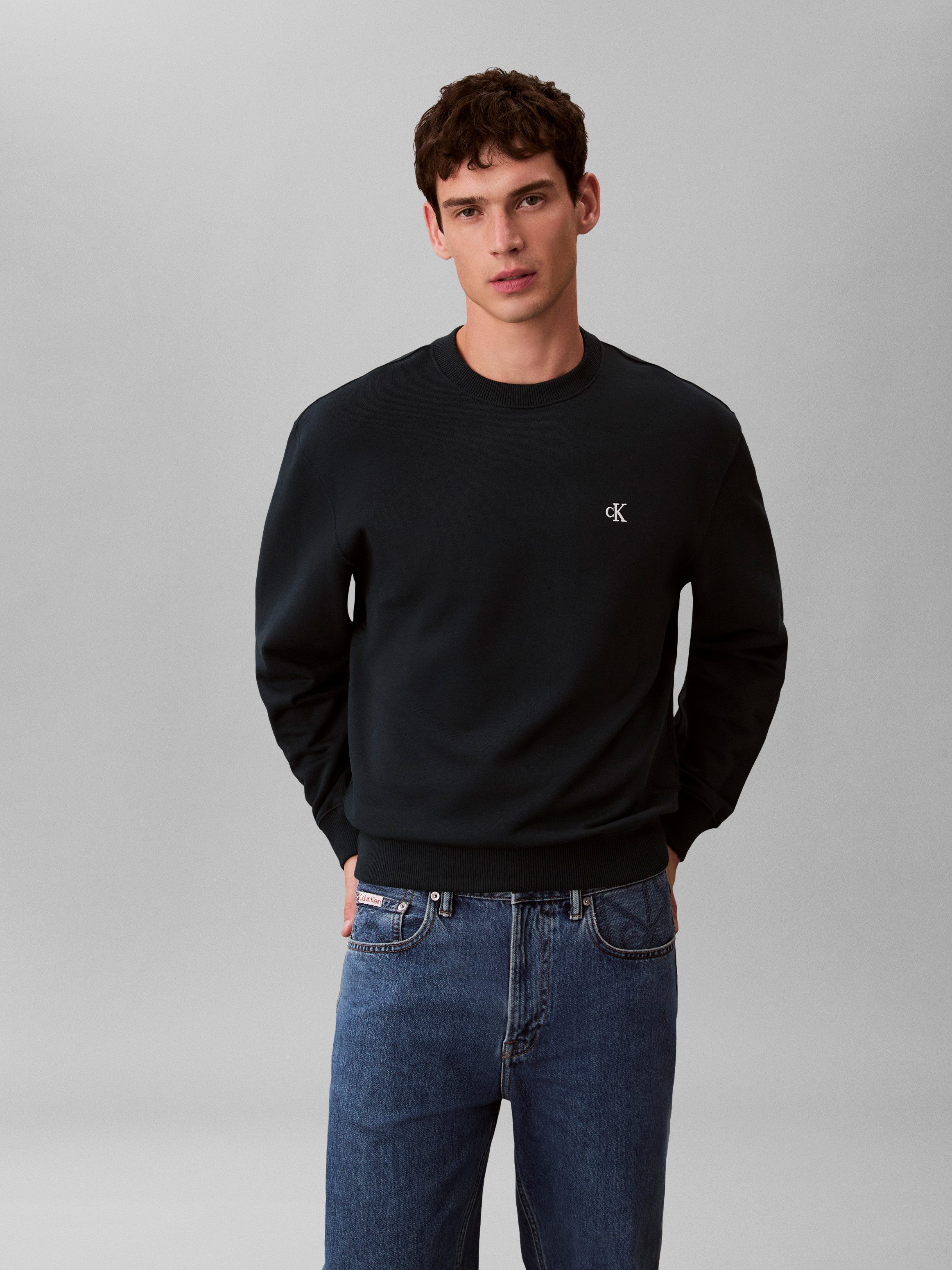 Calvin Klein Jeans Sweatshirt Regular fit mit Rundhalsausschnitt günstig online kaufen