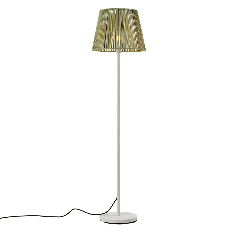 Qazqa Außen-Stehlampe Virginia, ohne Leuchtmittel, E27, Grün, Japandi, Stahl, 1-flammig