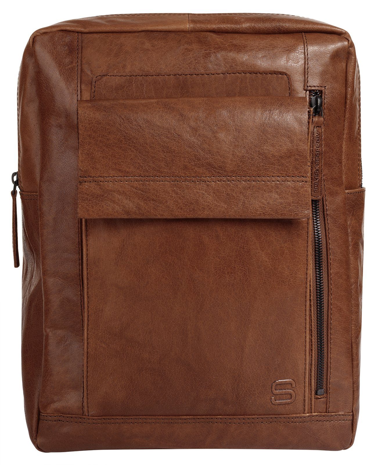 Spikes & Sparrow Laptoprucksack, echt Leder