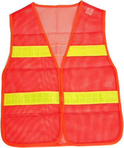 BRUBAKER Warnweste Sicherheitsweste Orange für Laufen, Joggen, Fahrrad und Reiten (1-tlg) Orangene Warnweste - DIN Norm EN471