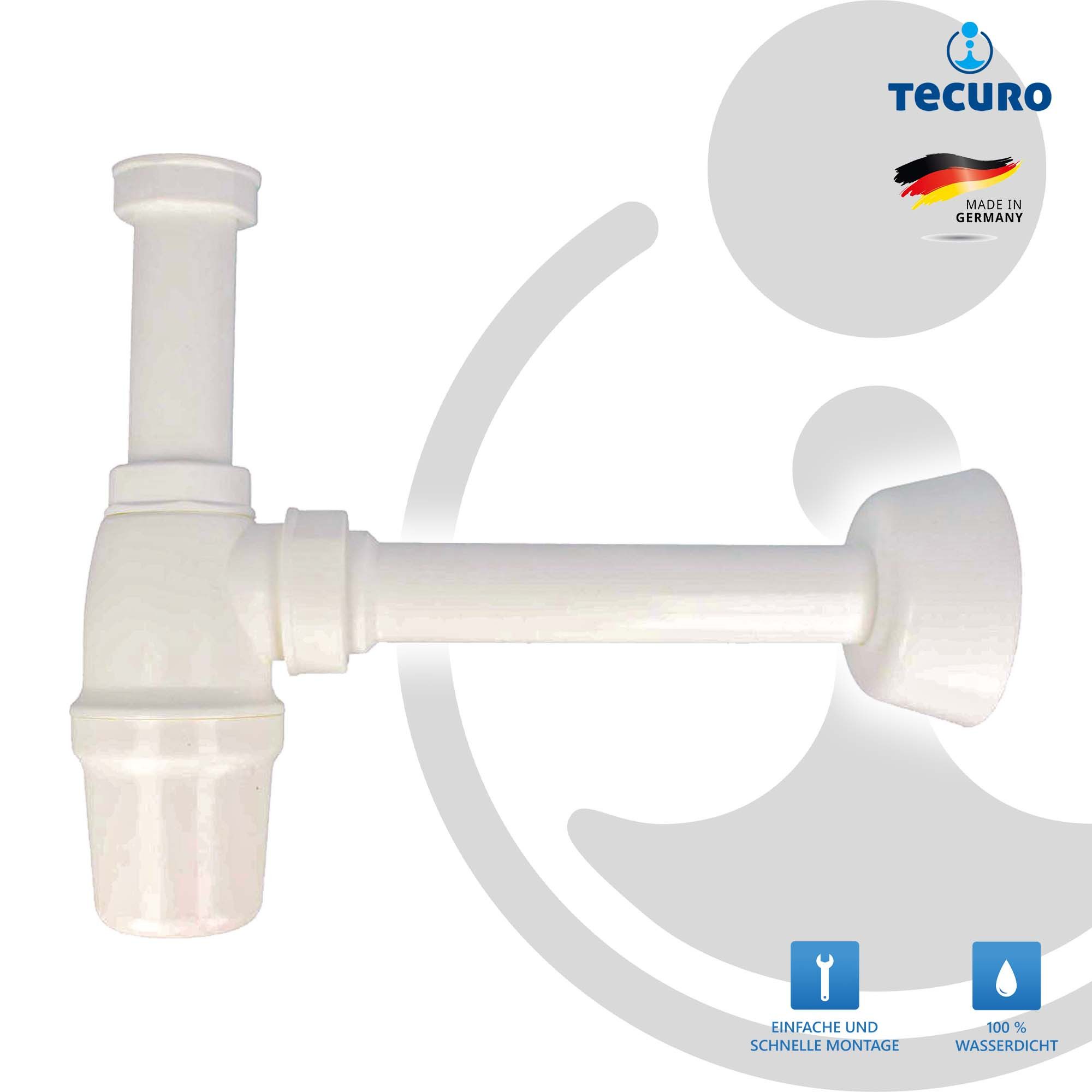 tecuro Siphon Flaschengeruchsverschluss Siphon für Waschtisch, günstig online kaufen