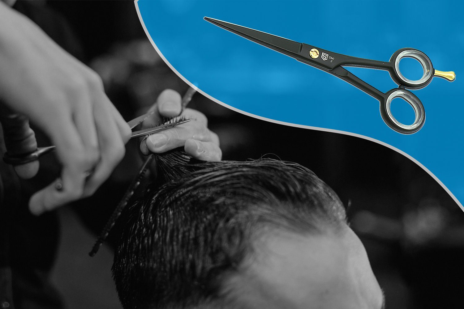 SMI Haarschere 6 Zoll Friseurschere haarschneideschere frisör schere haarschere