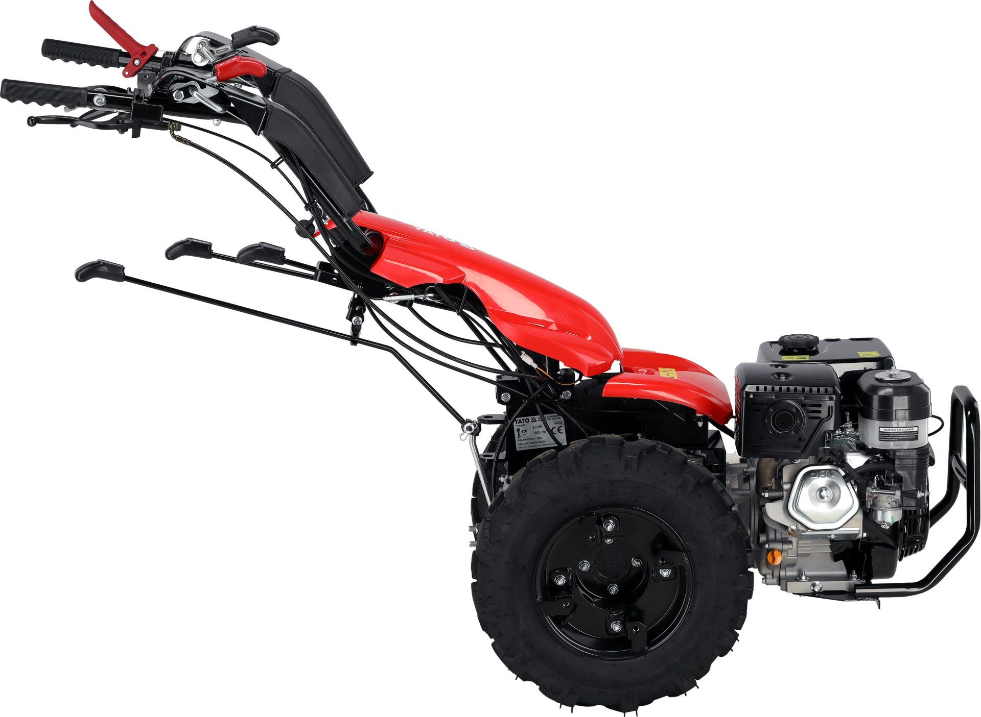 Yato Einachsschlepper Einachsschlepper, Einachstraktor mit LONCIN-Motor und 9kW/12,24PS