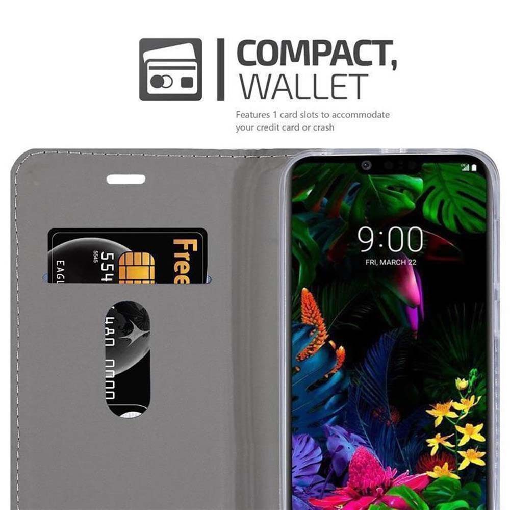Cadorabo Handyhülle für LG G8 Hülle LG G8, Klappbare Handy Schutzhülle - Hülle - mit Standfunktion und Kartenfach