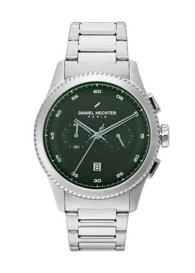 HECHTER PARIS Chronograph Chrono Green, mit Metallband