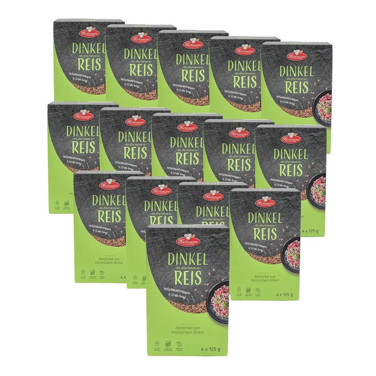 Bielmeier Reis Dinkelreis 15x500 Gramm Küchenmeister Made in Germany, 1 x 7500 g