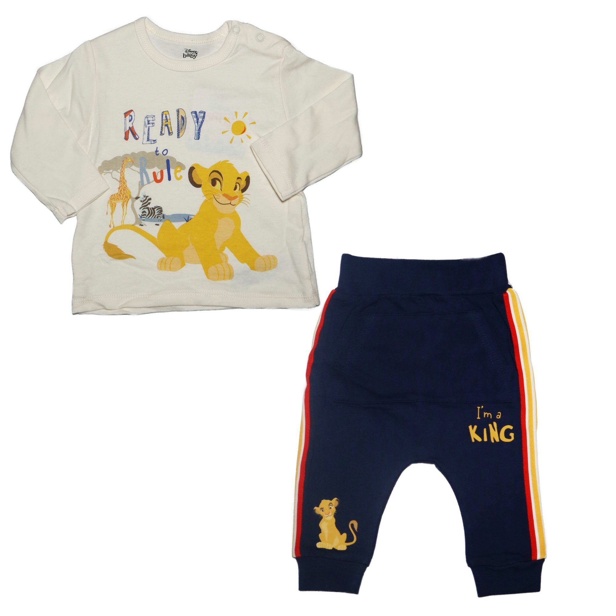 Disney Strampler Disney König der Löwen Baby Set Kleinkind Shirt plus Hose Gr. 62 - 92 Gr. 62 bis 92
