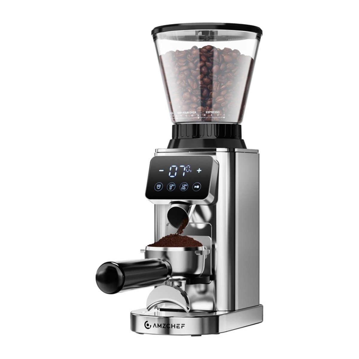 AMZCHEF Kaffeemühle AMZCHEF CE-CG209-SV Kaffeemühle (Silber)