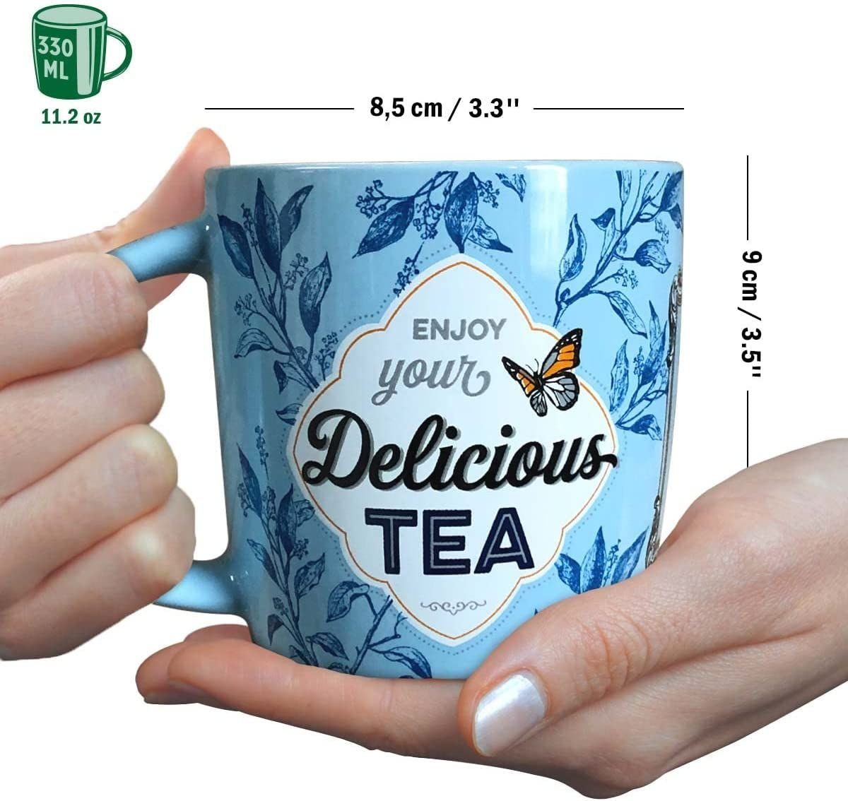 Nostalgic-Art Tasse Kaffeetasse - Home & Country - Always Time for a Tea