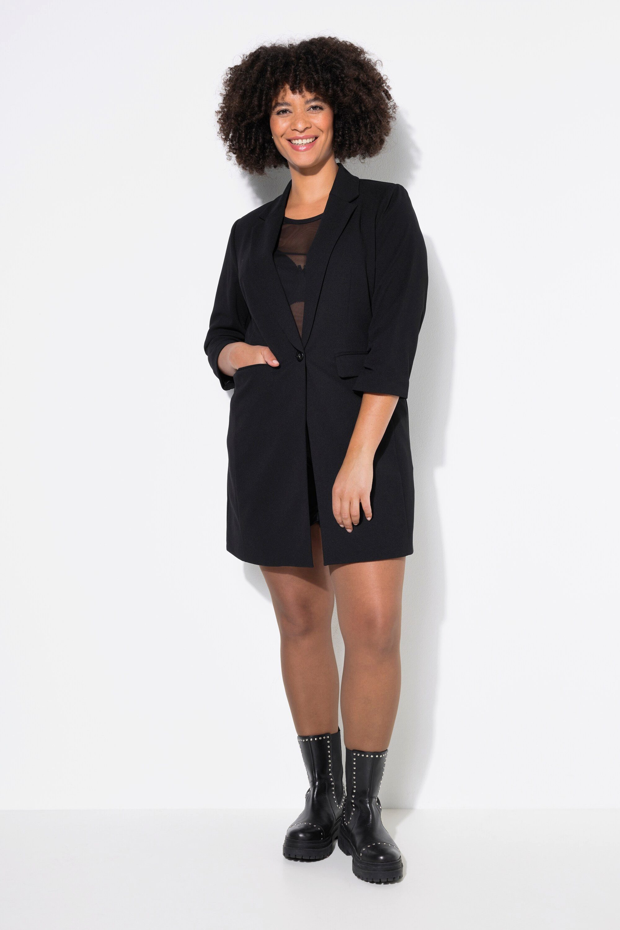 Angel of Style Blusenblazer Long-Blazer Komfort Fit