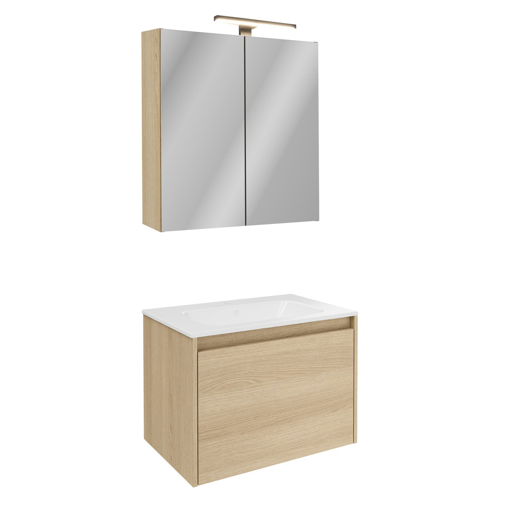 FACKELMANN Badmöbel-Set Badmöbel-Set, Waschtisch-Kombination, Badezimmer-Komplettset