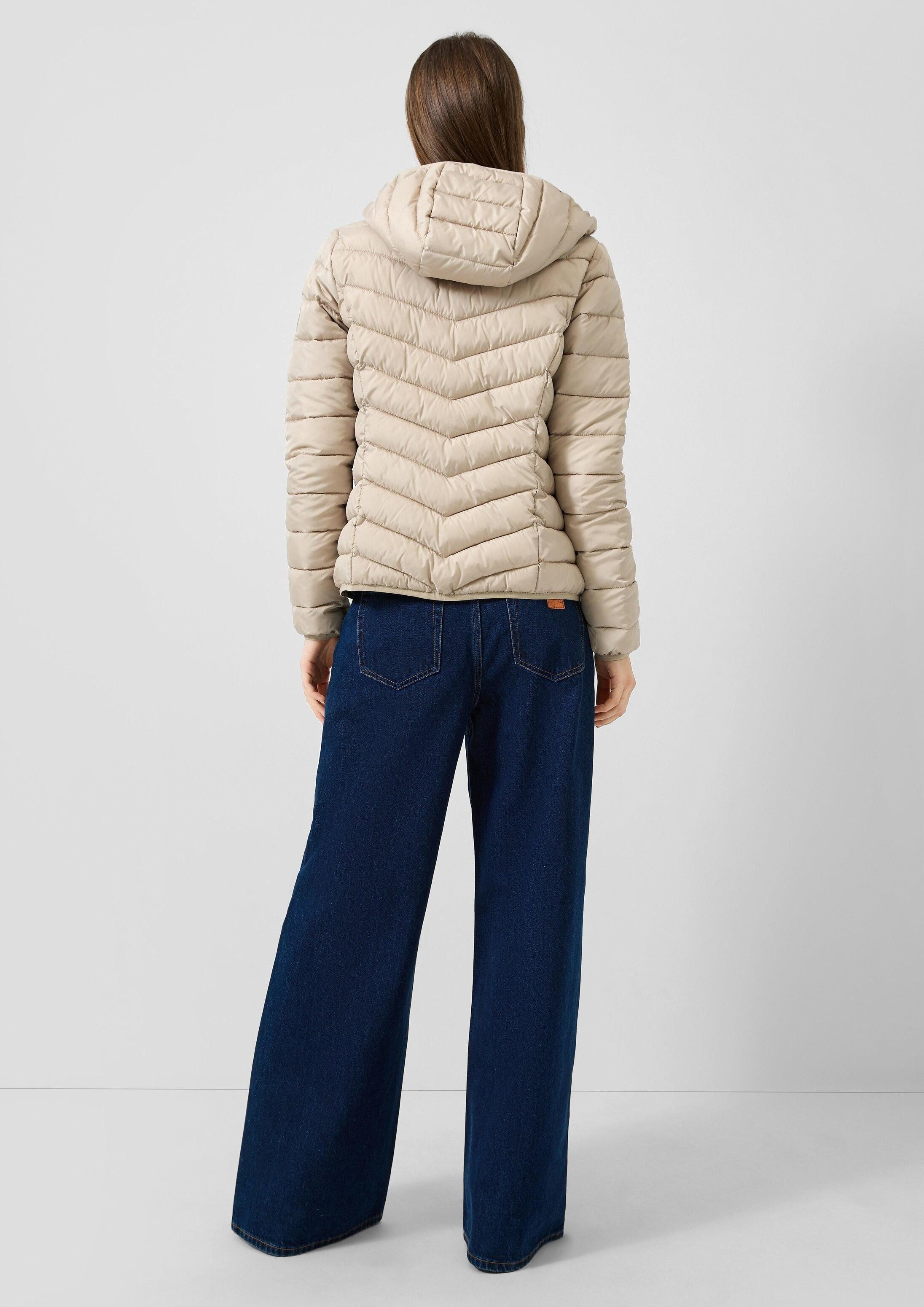 QS Funktionsjacke Outdoor-Jacke Leichte Steppjacke mit Kapuze – Bild 3 von 5