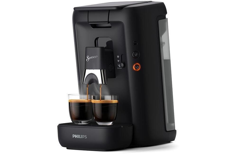 Kaffeepadmaschine 2 Kaffeestärkewahl, CSA260/50 für exklusiv Mit Technologie, schwarz, Maestro Senseo Senseo perfekten Intense Philips Plus Espresso gleichzeitig, Tassen
