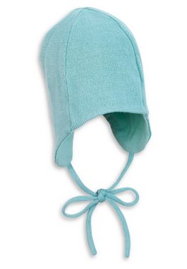 Sterntaler® Strickmütze OCS Strickmütze (1-St., Wintermütze mit Bindeband und Ohrenklappen ideal für kalte Tage) Strick Beanie Kinder gefüttert aus weicher Baumwolle