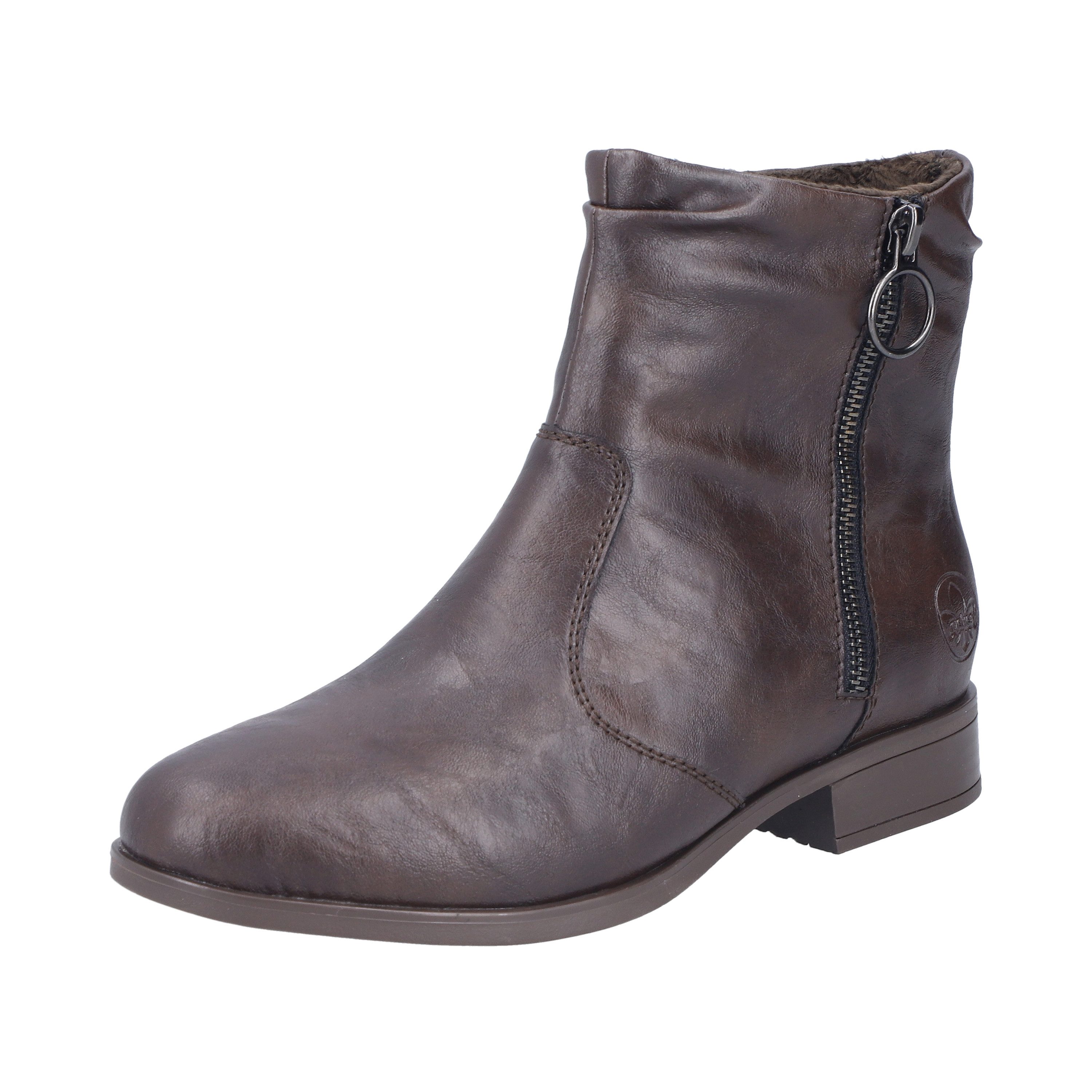 Rieker Stiefelette in Used-Optik, mit Zierreißverschluss außen