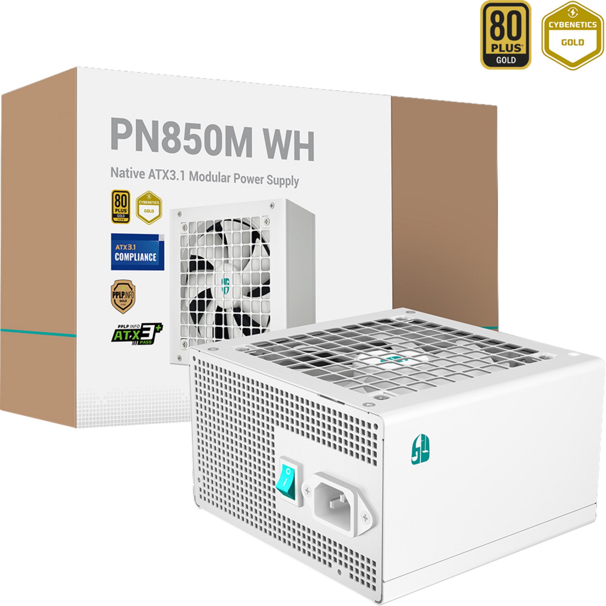 DeepCool DeepCool PN850M WHITE, PC-Netzteil PC-Netzteil (80 PLUS Gold)