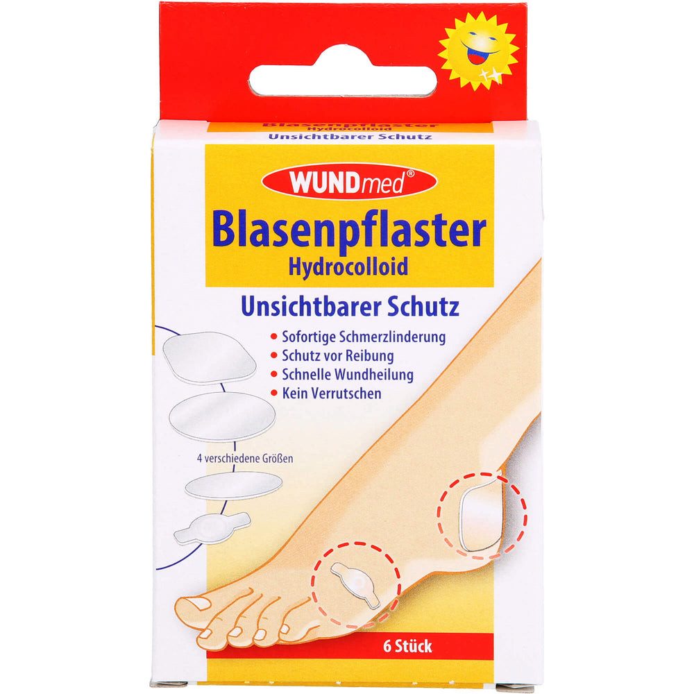 Axisis GmbH Blasenpflaster Пластырь gegen Blasen (Spar-Set, 6 St., pflegend), Behandlung und Vorbeugung von Blasen entwickelt wurde