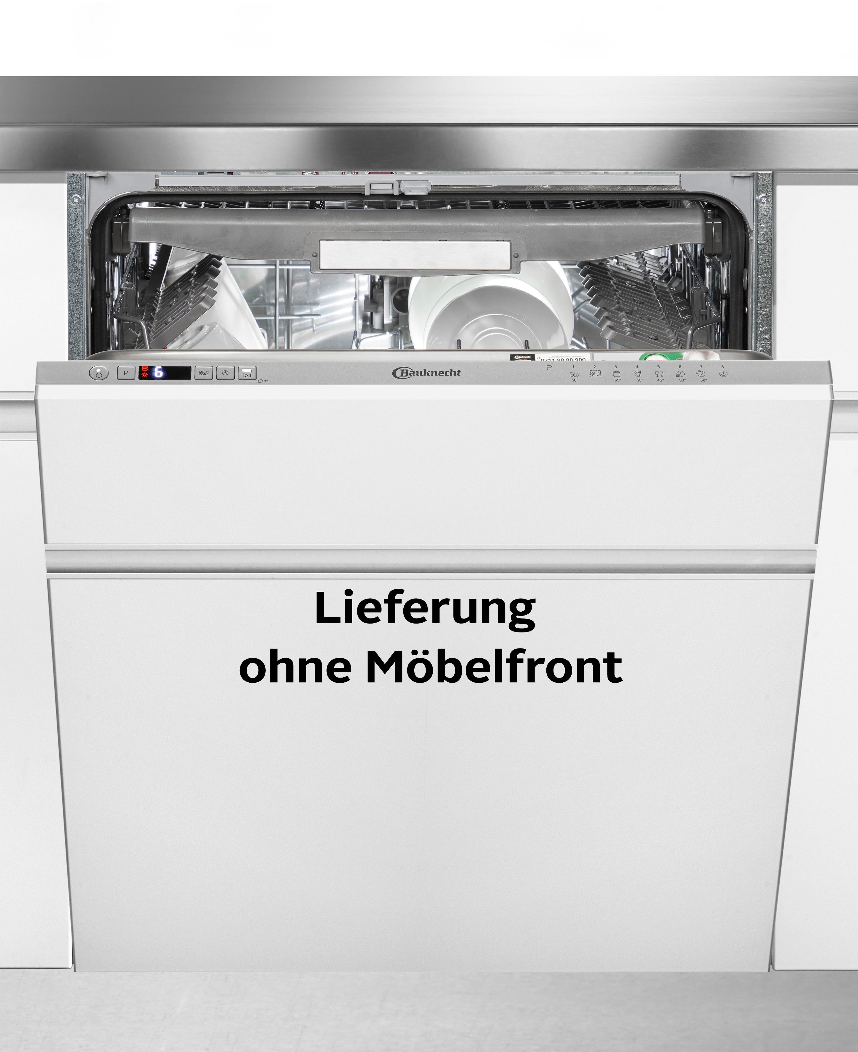 BAUKNECHT vollintegrierbarer Geschirrspüler B0I D551A S, 14 Maßgedecke, ActiveDry