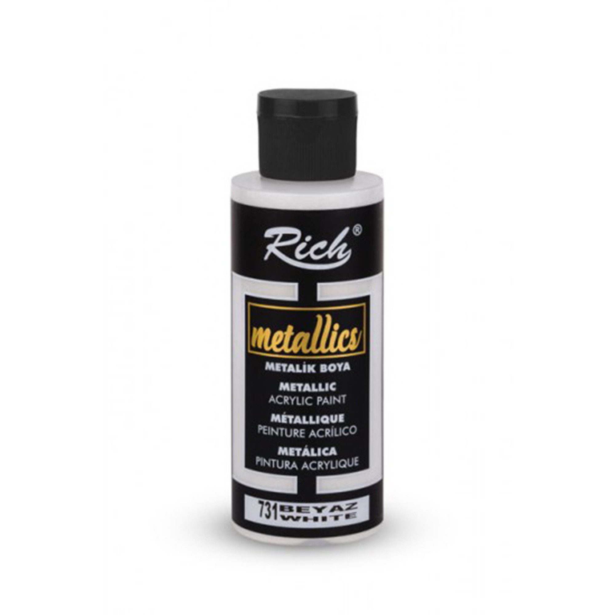 RICH Acrylfarbe Rich Metallics Effektfarbe Paint - 25/60/120/500 ml - Uber 10 Farben