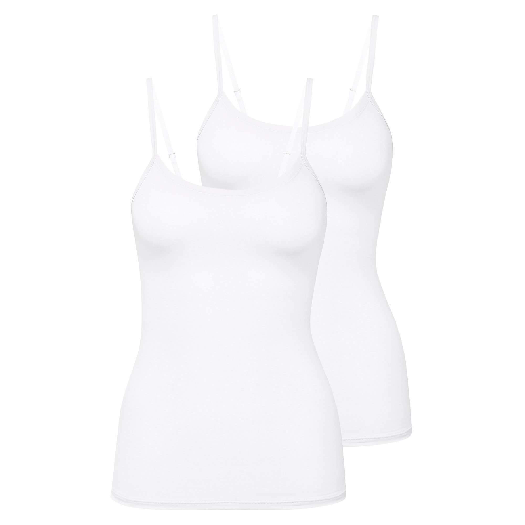 Unterhemd Damen Unterhemd 2er Pack Baumwolle